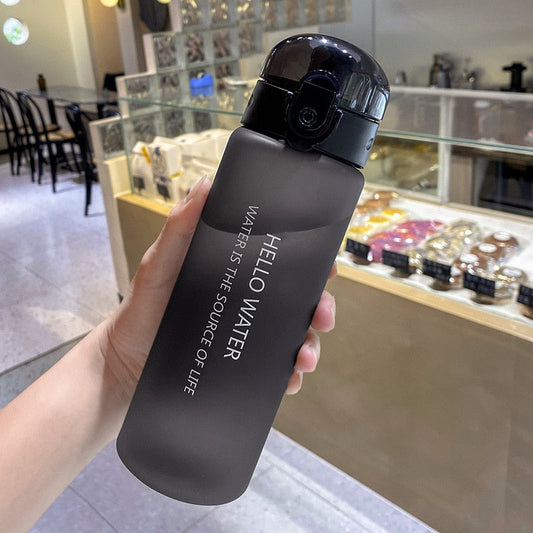 PORTABLE WATER BOTTLE - FROSTED BLACK