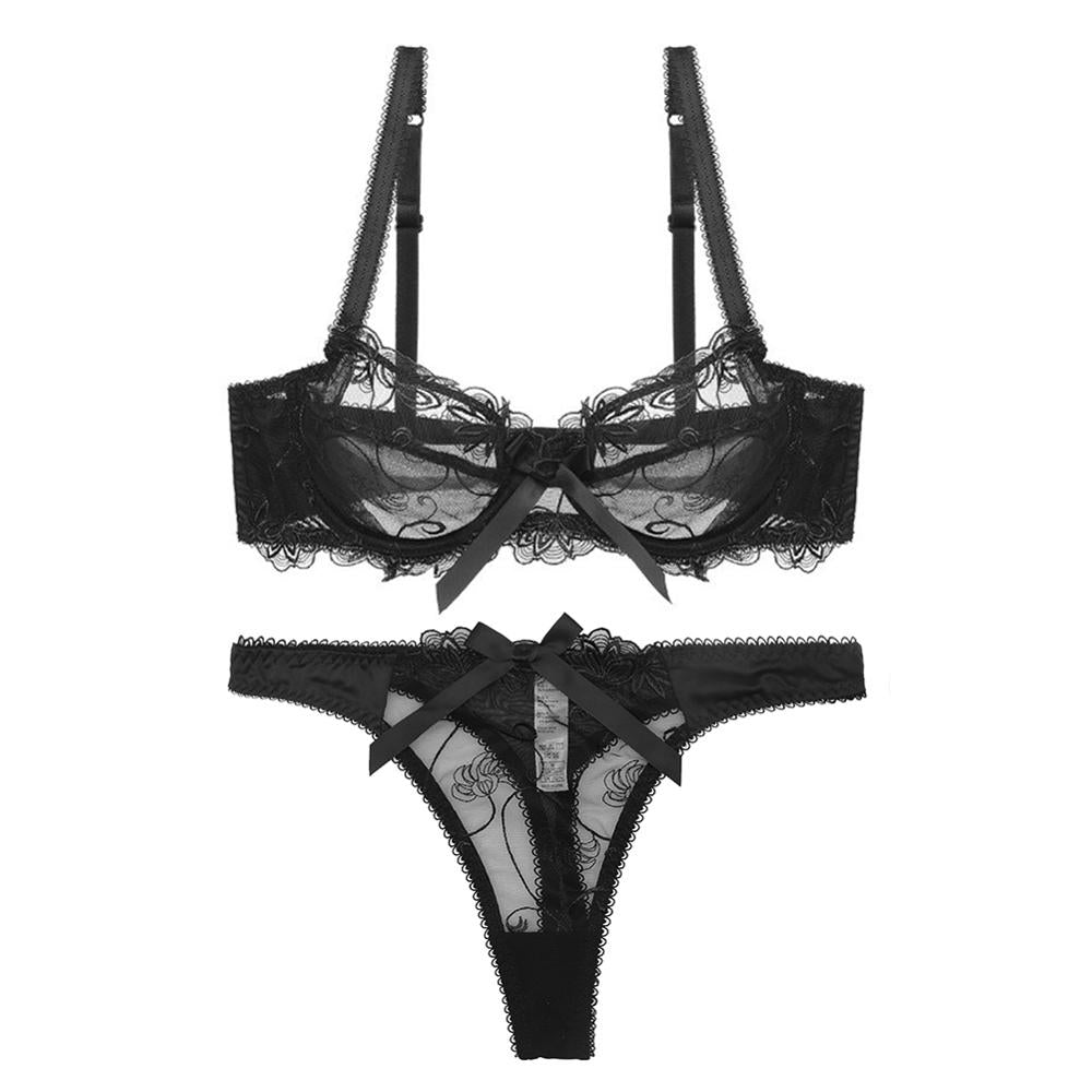 SEXY ULTRA-THIN BREATHABLE SET - BLACK / 70A