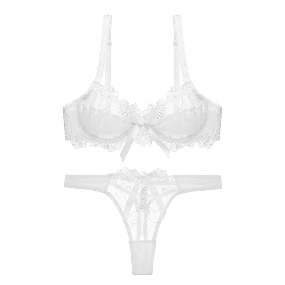 SEXY ULTRA-THIN BREATHABLE SET - WHITE / 70A